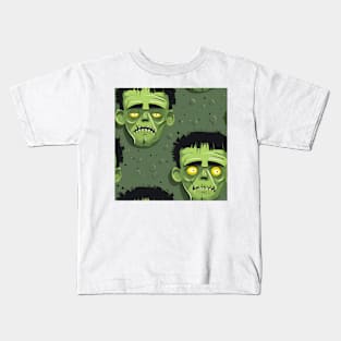 Halloween Monsters 7 - Frankenstein Kids T-Shirt